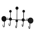 thumbnail image 1 of Perchero de pared portátil para probador, decorativo, para colgar en la pared, para guardar toallas pequeño y negro, 1 of 9