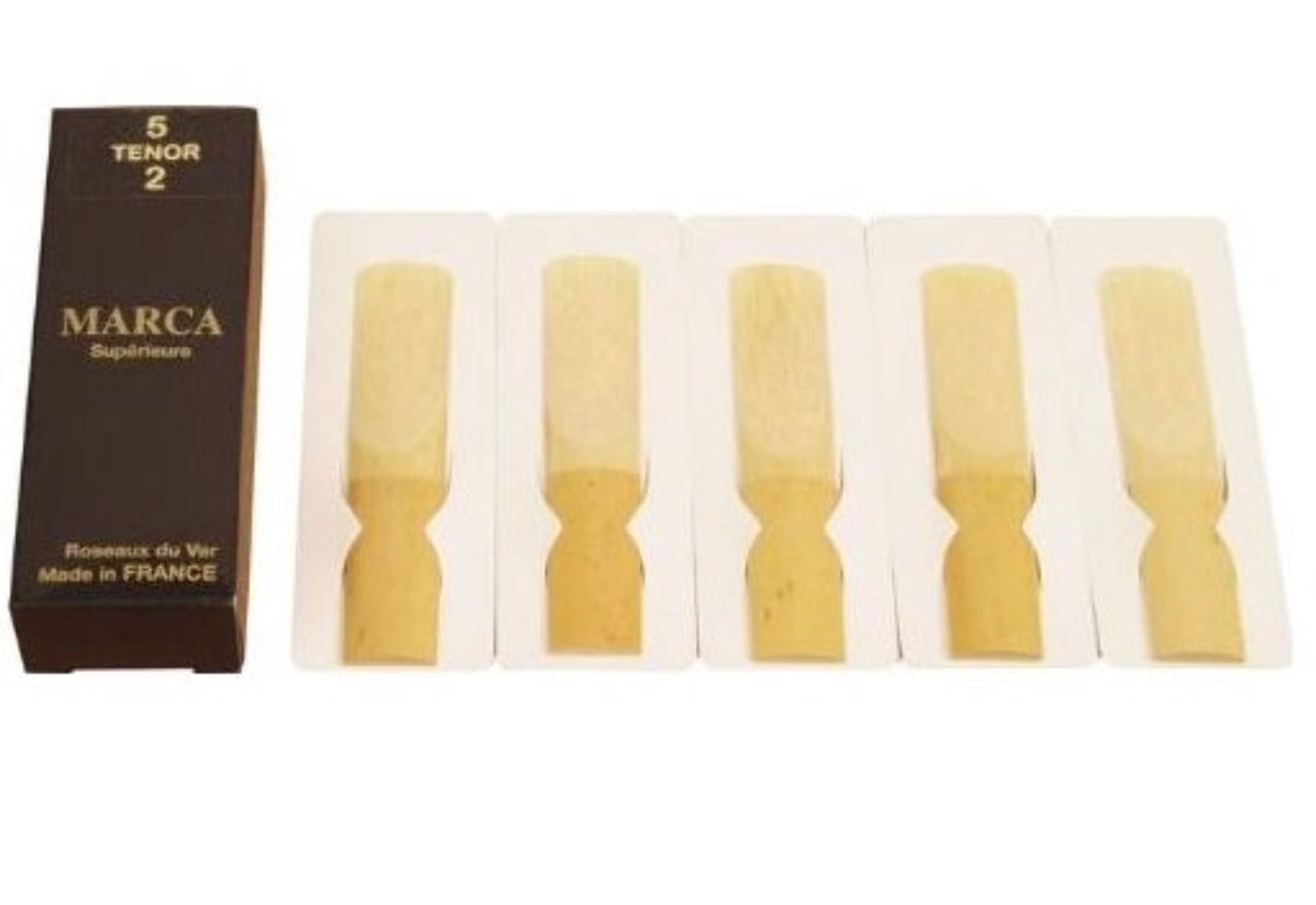 Marca Superieure Tenor Saxophone Reeds 2.5, Box Of 5