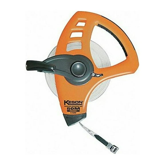 Keson Long Tape Measure,1/2Inx50m,Orange/Black FLT50MM