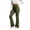 Army Green B, variant on Stamzod Flare Pants for Women Fashion Polka Dots Printed High Waisted Leggings Loose Fit Stretchy Yoga Pants