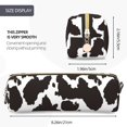 thumbnail image 3 of Fotbe Cow Skin 2 Estuche para Lápices de Cuero con Estampado, Estuche con Cremallera Resistente, Organizador Compacto y Elegante para Papelería, 3 of 7