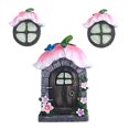 thumbnail image 2 of Gnomo de hadas en miniatura, ventana y puerta para árboles, decoración de esculturas de jardín, decoración para habitación de , paredes y árboles rosado DYNWAVEMX Casa de gnomo de hadas, 2 of 8