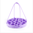thumbnail image 1 of ZECATL Silicone Egg Steamer Rack for Instant Pot Accessories, Pressure Cookers Sling Holds 9 Eggs for 5/6, 8 Quart (Light Purple, 1 of 7