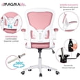 thumbnail image 3 of Silla de Escritorio Ergonómica Premium Magma Life Modelo Cosmo rosa, 3 of 6