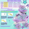 thumbnail image 5 of Mermaid Roller Skates for Girl Kids Toddler Light up &Adjustable Sizes for Birthday Christmas Gifts, 5 of 8