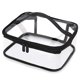 thumbnail image 1 of Bolsa de aseo transparente portátil con asa, bolsa de maquillaje impermeable transparente para viajes, organizador de cosméticos transparente grande con cremallera para baño, vacaciones, 1 of 5