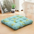 thumbnail image 3 of Sweet Banana Floor Cushion&nbsp;– 22x22 Inch Square Pillow, Dutch Velvet, Funny Fruit Art Print for Lounge & Tatami Rooms, 3 of 6