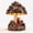 Santa, variant on 2026 Magical Christmas Mushroom Lamp, Rustic Tabletop Decor with Santa Claus Hedgehog and Snowy Pinecone Berry Details, Whimsical Holiday Centerpiece