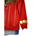 thumbnail image 3 of Wonder Woman Red Big Girl's Zip Hoodie with Detachable Cape - XL (14/16), 3 of 5