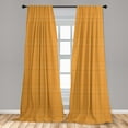 thumbnail image 5 of Ambesonne Orange Curtains, Striped Abstract Texture, Pair of 28"x84", Orange, 5 of 5