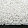 thumbnail image 3 of SAFAVIEH August Sophia Solid Shag Area Rug, Ivory, 5' x 5' Round, 3 of 7