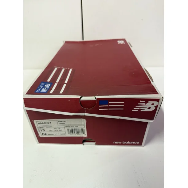New Balance Men’s 990v4 Running Shoe Size 13 6E Blue Suede