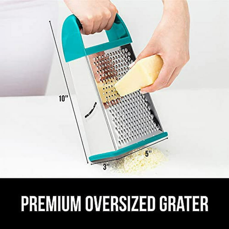 Box Grater with 4 Sides and Detachable Storage Container
