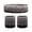 Grey, variant on AJGRHE Heardband Sweatband Set Comprising Headband Two Wristbands Soft Breathable Elastic Blend Wicking for Sports Running Gym Workout Yoga and More Black