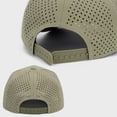 thumbnail image 4 of TOPTIE Quick Dry Baseball Cap, Vented Performance Laser Cut Mesh Hat, Adjustable Snapback Cap for Men and Women - White & Grey, 4 of 7