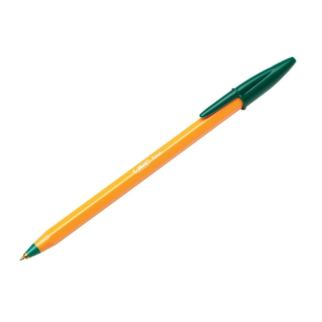Bolígrafos BIC Orange Original Fine Green 0,8 mm, 20 unidades