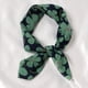 thumbnail image 1 of Zhuge Elegante y bufanda, pañuelo cuadrado pequeño de algodón y lino, pañuelo pequeño con diadema, pañuelo de seda (verde), 1 of 3