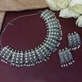 thumbnail image 2 of Efulgenz Oxidized Indian Jewelry Boho Vintage Antique Choker Necklace for Women (Style 8), 2 of 5