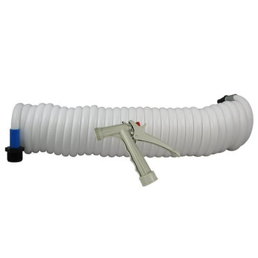 SeaTech SC15203W Supercoil Hose 15 White with Speed-Tap Hose Adaptor