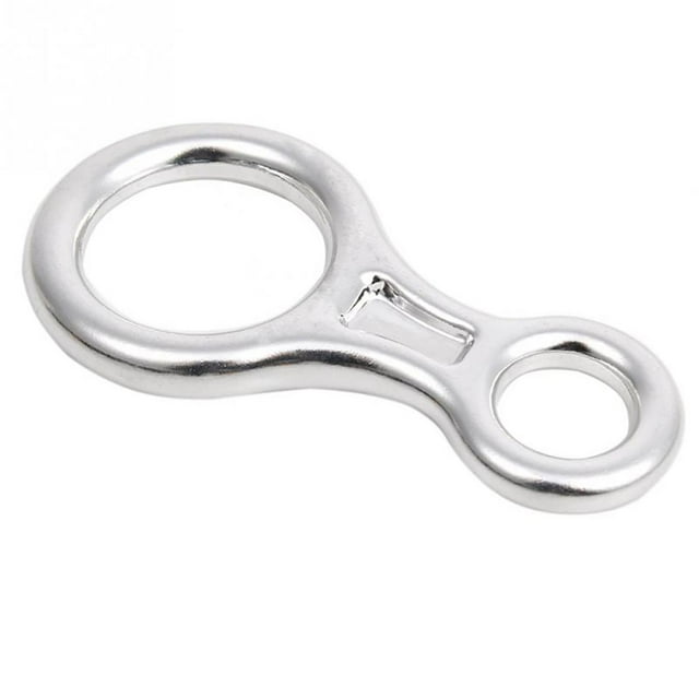 Climbing carabiner figure 8 climbing descender 35KN or 3500KG Aluminium Rescue Figure 8 Descender Belay Device Climbing Carabiner Silver ANGGREK Otros