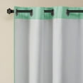 thumbnail image 5 of Intelligent Design Alex 2-Piece Chevron Printed Room Darkening Grommet Top Window Panel Pair, Aqua, 42x84", 5 of 5