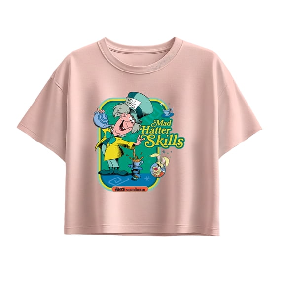 Alice in Wonderland - Mad Hatter Skills - Youth Girls Boxy T-Shirt
