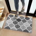 thumbnail image 2 of Bohemian Retro Floral Non-Slip Entryway Door Mat,Boho Indoor Decor Durable Low Plush Door Mat,Washable Welcome Rug for Patio Hallway Home Decor 16x24 Inches, 2 of 7