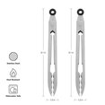 thumbnail image 2 of Pinzas KitchenAid de acero inoxidable con bordes festoneados de 18 cm, color plateado, 2 of 5