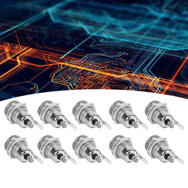 Enchufe De Alimentación De CC Terminales De Adaptador De Enchufe De 10 Piezas Práctico Para Múltiples Tipos De Enchufes Electrónicos ANGGREK Eléctricas