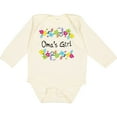 thumbnail image 3 of Inktastic Omas Girl- Bright Flowers Girls Long Sleeve Baby Bodysuit, 3 of 5