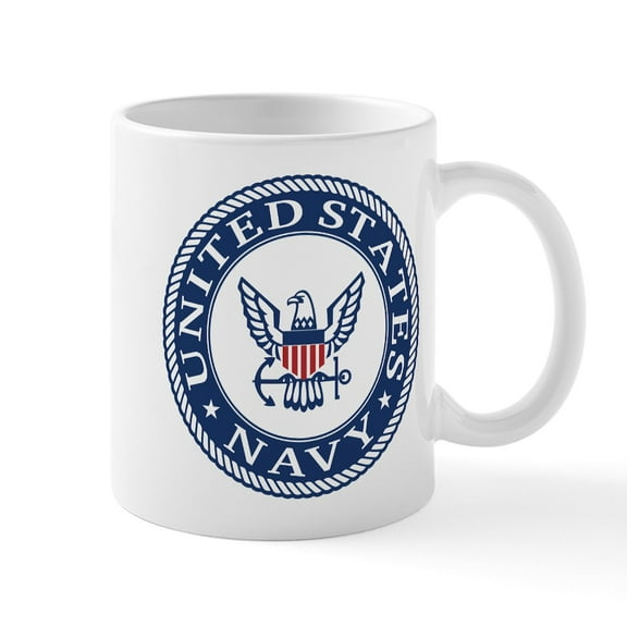 CafePress - United States Navy Mug - 11 oz Ceramic Mug - Novelty Coffee Tea Cup