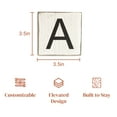 thumbnail image 6 of Stiles Crossword Letter Tiles, Wooden Wall Decor, 3.5 Inch, Rustic, Letter A, 6 of 7