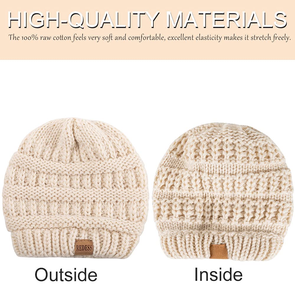 REDESS Baby Kids Winter Beanie Hat, 3-Pack photo 2
