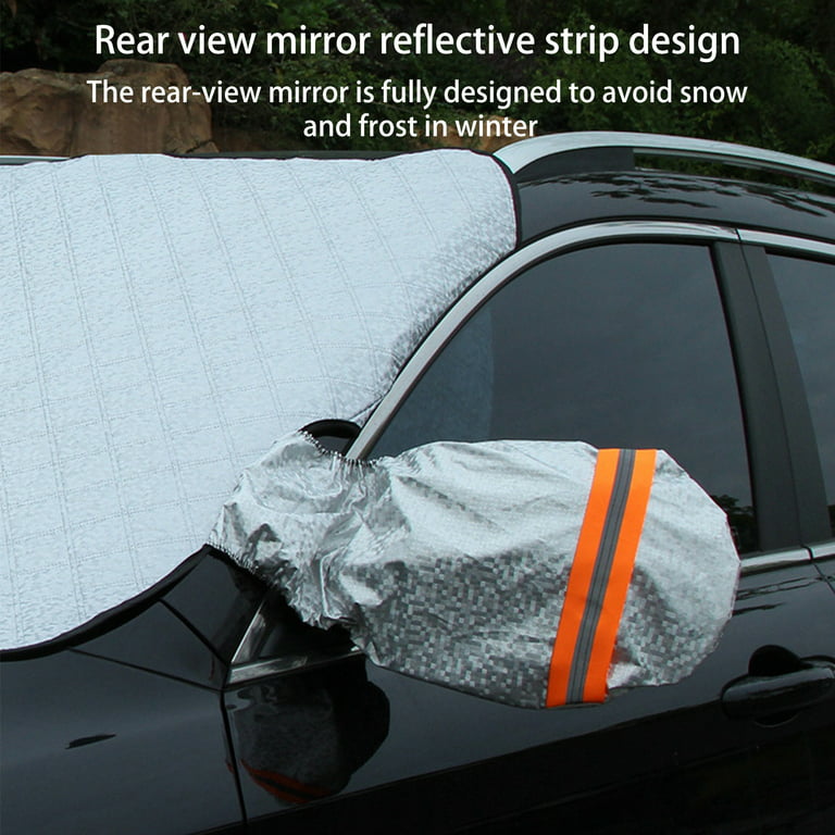 Car Windshield Snow Cover For Ice Frost, Winter Windscreen Covers