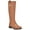 Dark Natural, variant on Tommy Hilfiger Womens Febes Faux Leather Logo Knee-High Boots