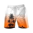 thumbnail image 5 of Beach Shorts for Men 2026 Summer Casual Lightweight Elastic Waist Relaxed Fit Tropical Printed Swim Shorts, 5 of 5