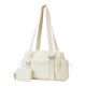 thumbnail image 1 of Bolsa de gimnasio con cartera pequeña, bolso de hombro tipo bandolera para mujer, hombre, entrenamiento, y fitness. Beige, 1 of 8