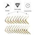 thumbnail image 6 of BASIOUS 20 Pcs 90 Degree Angle Bracket Corner Brace Joint Fastener Furniture Hardwares, 6 of 8