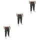 thumbnail image 3 of Pantalones de hombre Sonducket reemplazo Elegante Multi-bolsillo Lavable cordón cintura media Gris oscuro 4XL, 3 of 6