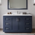 thumbnail image 2 of Wyndham Collection Miranda 54" Wood Single Bathroom Vanity in Blue/Nickel, 2 of 6