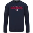 thumbnail image 2 of Men's Levelwear  Navy Cleveland Guardians Mandate Carve Tri-Blend Sweatshirt, 2 of 3