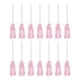 thumbnail image 1 of 50uds 20G Dispensadoras Agujas, 1" PTFE Pegamento Aguja Romo Tubo Puntas con PP Flexible Aguja para Líquido Pegamento Pistola, Rosa, 1 of 7
