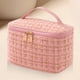 thumbnail image 2 of Neceser Almacenamiento Cosméticos Mujeres Plegable Cuadros Gran Capacidad() Rosa, 2 of 7