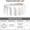 thumbnail image 4 of Autumn Tree Old Bike Round Tablecloth 60 Inch, Washable Polyester Table Cloth Cover, Water Resistant Spill Proof Table Cloth for Kitchen Holiday Dining Room Party Picnic Decor, 4 of 6