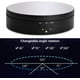 thumbnail image 3 of Mesa giratoria eléctrica de 360 grados para fotografía, soporte de pantalla redondo de carga inteligente, conector de alimentación USB negro, versión espejo negro, 3 of 5