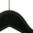 thumbnail image 7 of Simplify Vegan Leather Clothing Hangers, 3 Pack, Black, 7 of 7