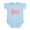 Sky Blue, variant on CafePress - Princess Gianna Infant Bodysuit - Baby Light Bodysuit, Size Newborn - 24 Months