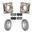 thumbnail image 1 of Transit Auto Front Wheel Bearing Coated Disc Brake Rotors and Semi-Metallic Pads Kit for Car Toyota 4Runner Lexus GX470 KBB-106079, 1 of 11