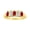 Ruby, variant on Rings for Women 14K Gold Plated Silver Ring Classic 3 Stone Precious Gemstone and Diamond Ring JulyRuby Jewelry Size 7