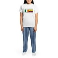 thumbnail image 4 of CafePress - Irish Ecuadorian Heritage Fla Women's Light Pajama - Women's Short Sleeve Print T-Shirt and Pants Light Cotton Pajama Set, 4 of 7